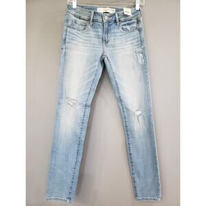 NEW - Abercrombie & Fitch Jeans Super Skinny Light Wash Size 2 S 26‎ x 29 Petite